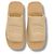 Ciabatte Burberry in pelle beige con logo - vista 2