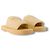 Ciabatte Burberry in pelle beige con logo - vista 3