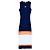 Vestido Loewe Tank largo de algodón sin mangas con rayas Blanco Naranja Azul oscuro