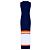 Vestido Loewe Tank largo de algodón sin mangas con rayas Blanco Naranja Azul oscuro - vista 13