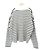 Autre Marque SLOBE IENA Strickpullover mit Streifen Schwarz Weiß - Ansicht 2