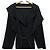 Autre Marque Abrigo con capucha de lana Mossa PLAIN PEOPLE Negro - vista 4