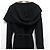 Autre Marque Abrigo con capucha de lana Mossa PLAIN PEOPLE Negro - vista 5