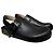 Loewe Black Grained Leather Anagram Clogs