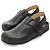 Loewe Black Grained Leather Anagram Clogs - view 15