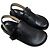 Loewe Black Grained Leather Anagram Clogs - view 5