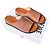 Ciabatte Loewe in pelle Tan Arancione - vista 16