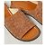 Ciabatte Loewe in pelle Tan Arancione - vista 19