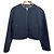 Autre Marque Chaqueta Ballsey Square Quilt Dobby sin cuello Negro