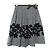 Autre Marque Falda acampanada M'S GRACY con estampado Flower Flocky y cinta Negro
