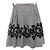 Autre Marque Falda acampanada M'S GRACY con estampado Flower Flocky y cinta Negro - vista 2