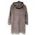 Autre Marque Abrigo con capucha de shearling 23ku Castaño - vista 2