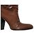 Autre Marque Botas curtas de couro Michel Vivien Marrom - vista 11