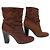 Autre Marque Botas curtas de couro Michel Vivien Marrom - vista 3
