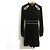 Autre Marque PAMEO POSE Velor Mandarin Mini Kleid Velor Kleid Grün Khaki