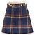 Miu Miu Wool Alpaca Check Gold Button Mini Skirt - view 3