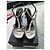 Saint Laurent Sandali Alice 105 in pelle bianca perle e catene Bianco - vista 4