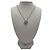 Collana Chanel Fil de Camélia in Platino e Diamanti Argento