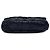 Chanel Black Medium CC Quilted Satin Single Flap Nero - vista 3