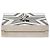 Clutch Tuxedo Box Star in metallo argentato e pelle con catena Saint Laurent Argento - vista 3