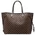 Louis Vuitton Marrone Damier Ebene Neverfull GM