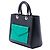 Tote Lady Dior grande in pelle di vitello nera Nero - vista 2
