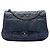 Chanel Blue Quilted Calfskin Coco Pleats Flap Blu navy