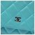 Chanel Blue CC gestepptes Lammleder Wallet On Chain Blau Türkis - Ansicht 5