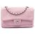 Chanel Pink Medium Classic Jersey Single Flap Rosa