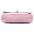 Chanel Pink Medium Classic Jersey Single Flap Rosa - vista 3