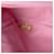 Chanel Pink Medium Classic Jersey Single Flap Rosa - vista 6