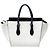 Céline Celine White Medium Bicolor Calfskin Tie Knot Tote