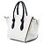 Céline Celine White Medium Bicolor Calfskin Tie Knot Tote - view 2