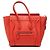 Luggage Céline Borsa Tote Celine Orange Micro in pelle Rosso Arancione