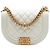 Bolso Messenger Boy Chanel Mini de Caviar acolchado blanco