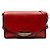 Borsa a tracolla Abbott in pelle rossa e tela House Check di Burberry Rosso