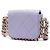 Chanel Mini Flap en piel de becerro acolchado morado con cadena framing Púrpura - vista 2