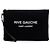 Saint Laurent Clutch aus schwarzem Canvas Rive Gauche