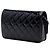 Wallet On Chain Portafoglio con Catena Chanel Black Quilted Patent Golden Class Nero - vista 2