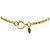 Collana con pendente a cerchio Chanel Gold CC placcato oro D'oro - vista 2