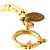 Collana con pendente a cerchio Chanel Gold CC placcato oro D'oro - vista 3