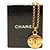 Collana con pendente a cerchio Chanel Gold CC placcato oro D'oro - vista 5
