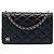 Chanel Black Quilted Lambskin Book Wallet On Chain Schwarz