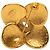 Spilla Chanel Gold CC Placcata Oro con Trifoglio e Vite D'oro - vista 2