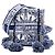 Borsa a secchiello Dior Blue Canvas Embroidered Reve d Infini D Bubble