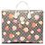Gucci Beige Large GG Supreme Les Pommes Apple and Heart Interlocking G Tote