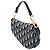 Borsa Saddle in tela Oblique blu mini Dior Blu navy - vista 2