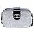 Borsa Camera Chanel Silver Glitter Patent Evening On The Moon Argento