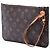 Pochette Louis Vuitton Brown Monogram Neverfull MM Marrone - vista 2