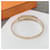 Bracelet Hermès Attelage Or Rose et Diamants Doré  - vue 4